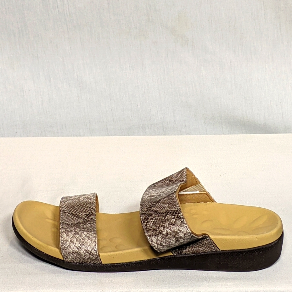 NEW Megnya Womens Plantar Fasciitis Walking Slides Orthotic Sandals Sz 9